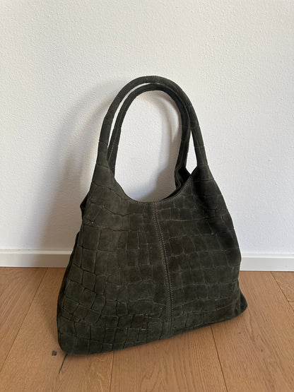 THEA - suede stampa coccodrillo