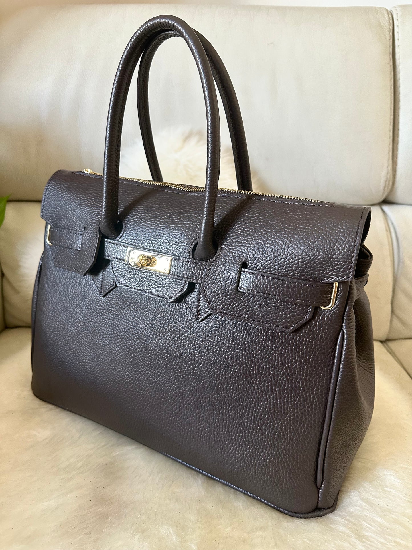 CHARLOTTE- handbag Vera pelle