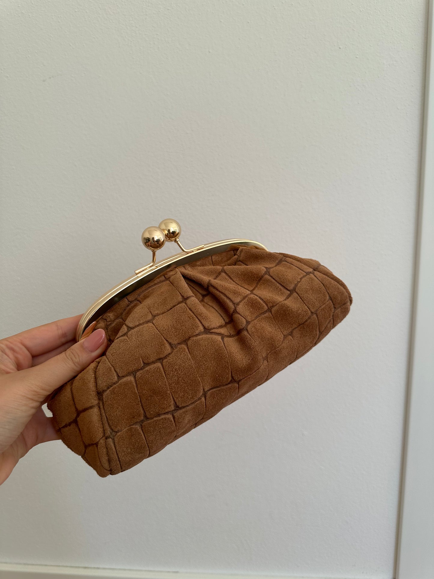 FORTUNA clutch - cocco suede