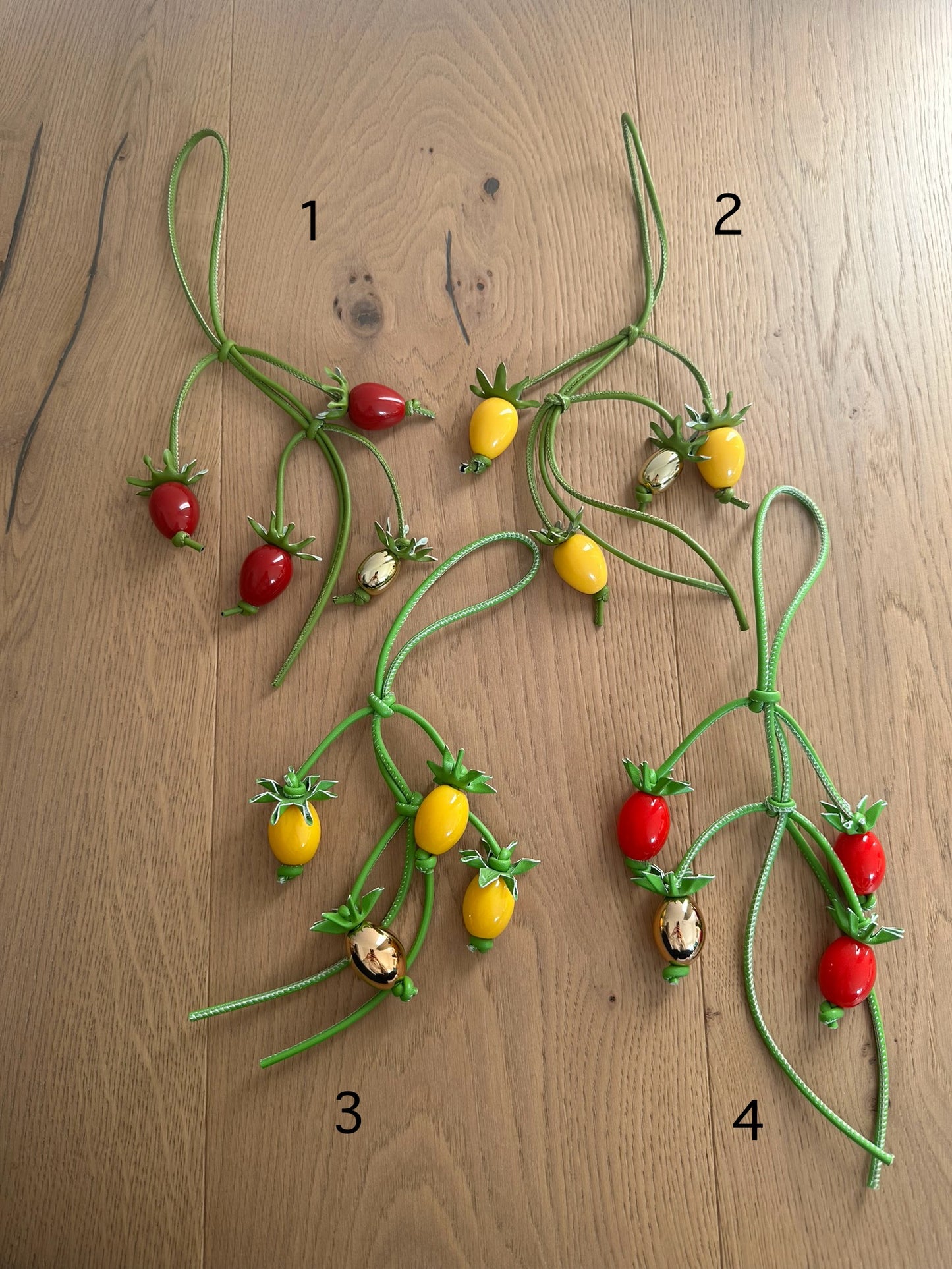 BAG CHARMS- tomato
