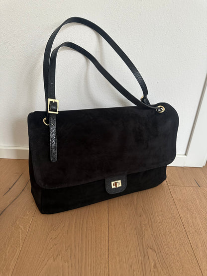 ANNABEL maxi camoscio- borsa a spalla