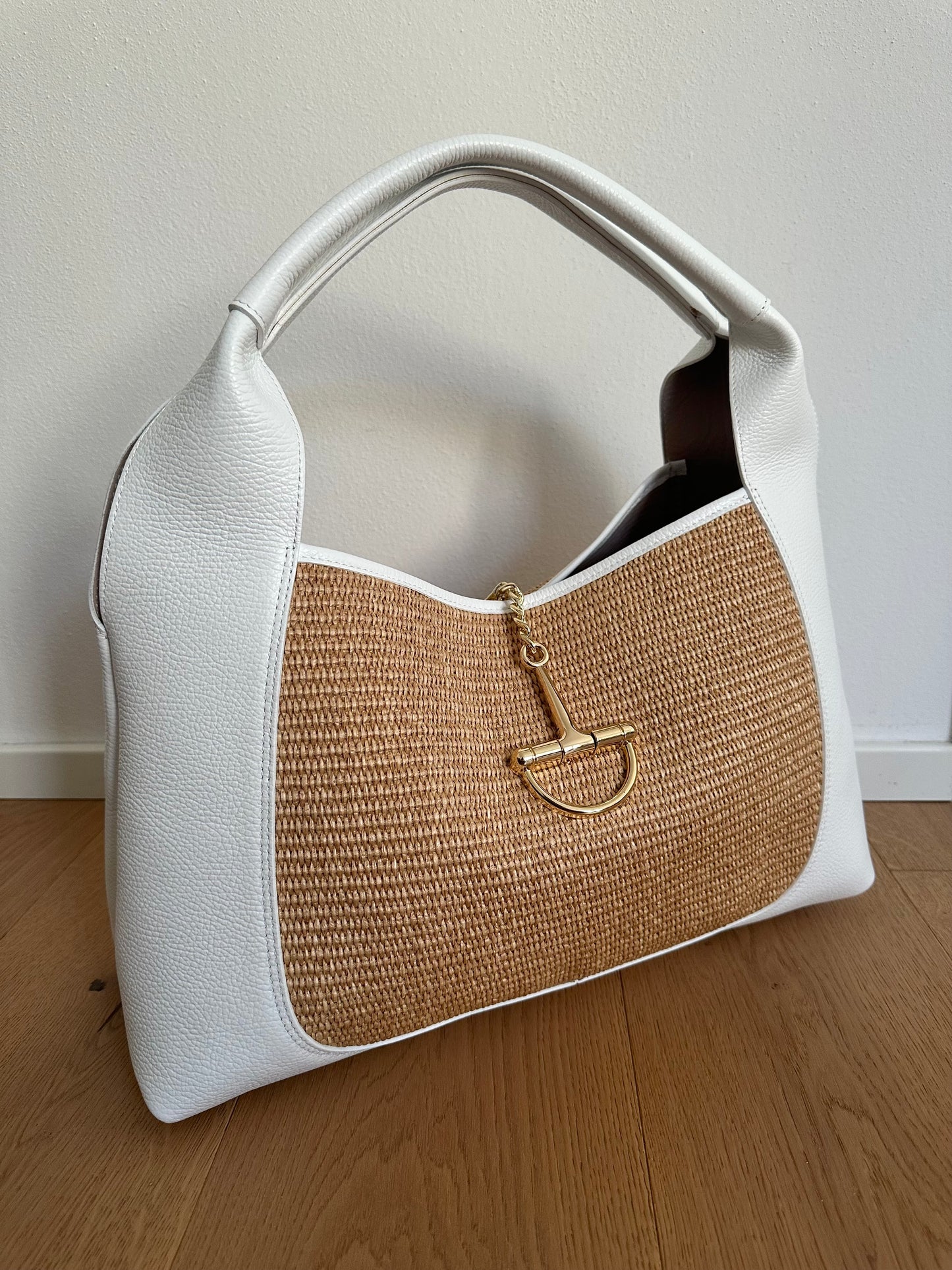 SVEVA rafia- LARGE shoulder bag
