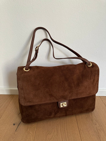 ANNABEL maxi camoscio- borsa a spalla