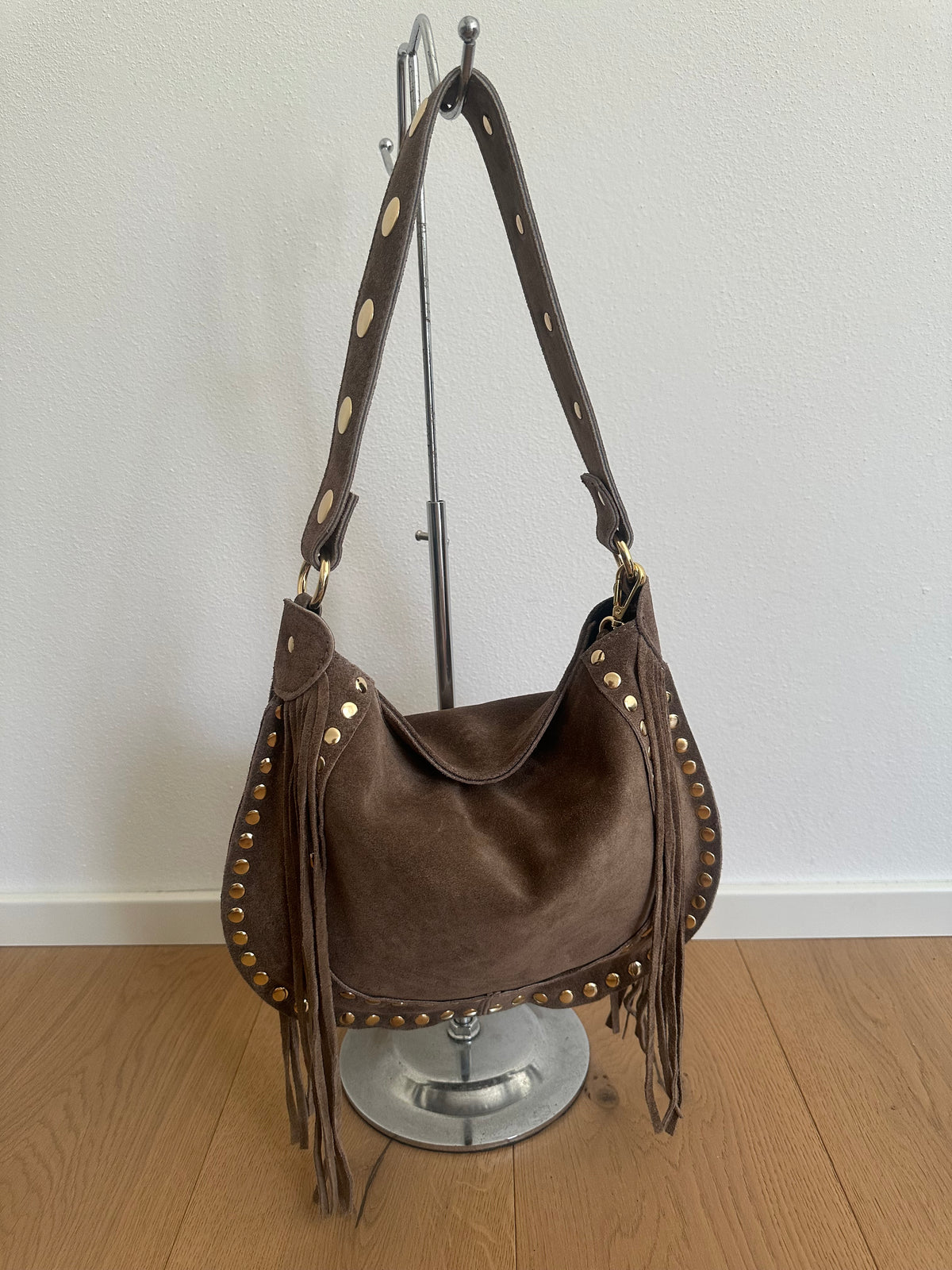 DAXY- medium/ borsa a spalla camoscio