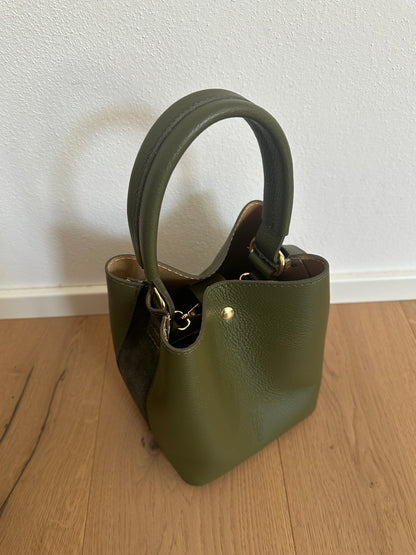 JASMIN bucket - pelle e suede