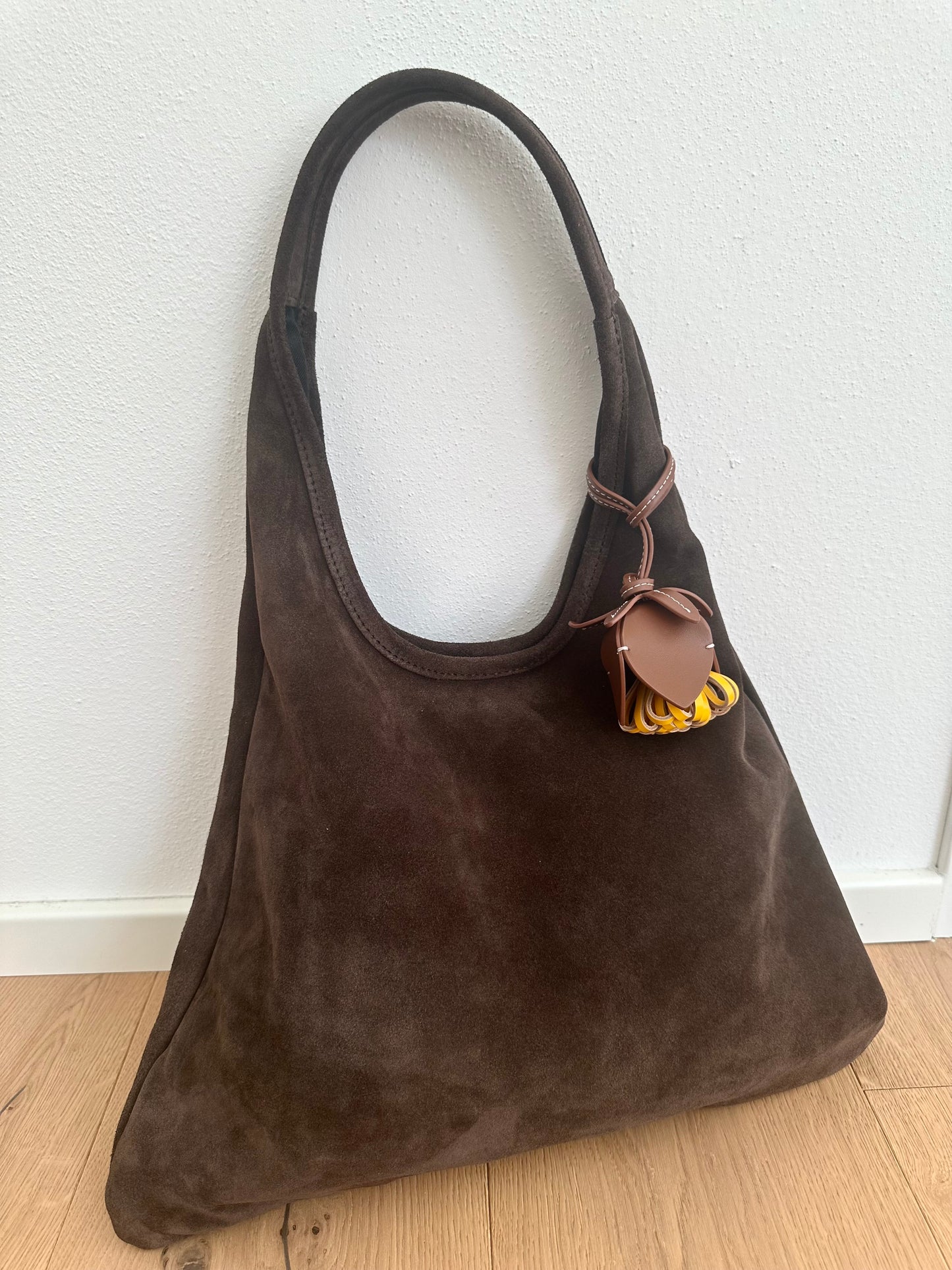 MIREA - suede hobo bag
