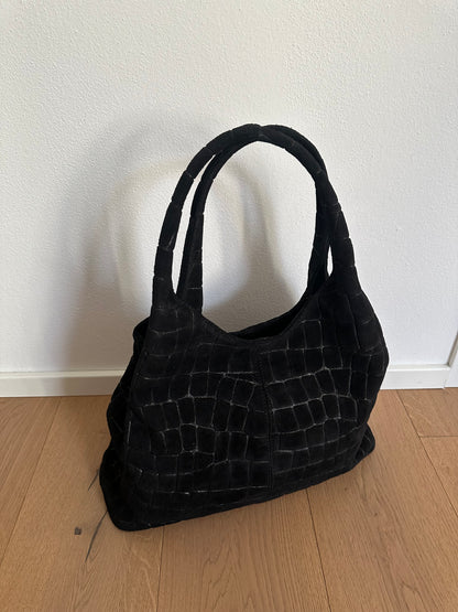 THEA - suede stampa coccodrillo