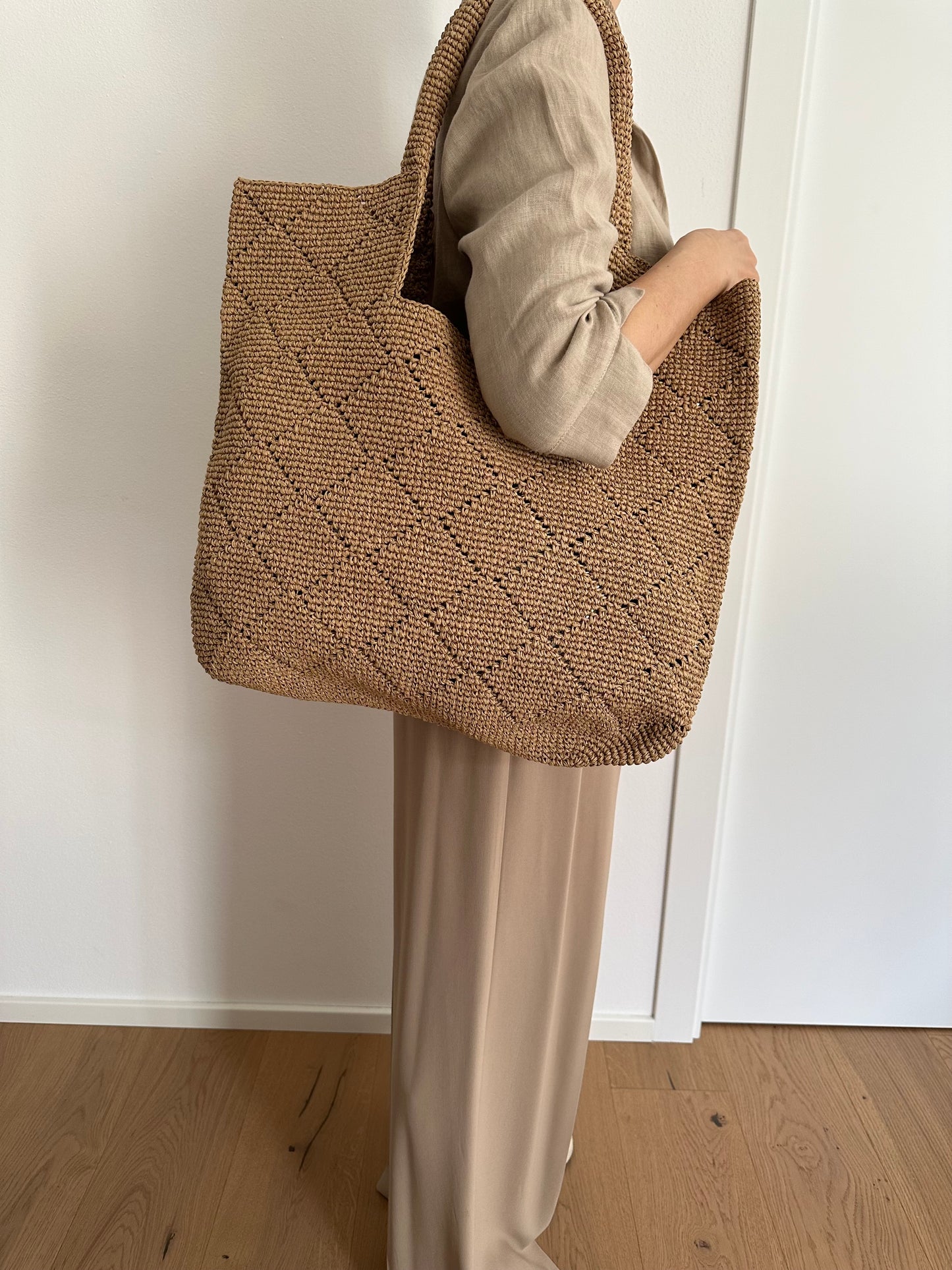 CLARISSA - tote artigianale rafia