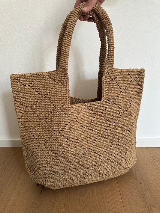 CLARISSA - tote artigianale rafia