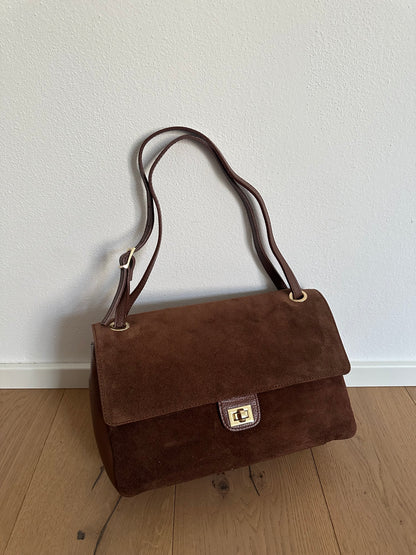 ANNABEL medium camoscio- borsa a spalla