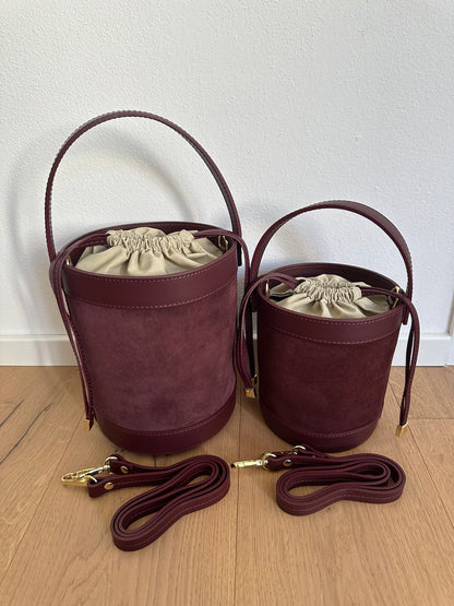 HELENA- suede bucket