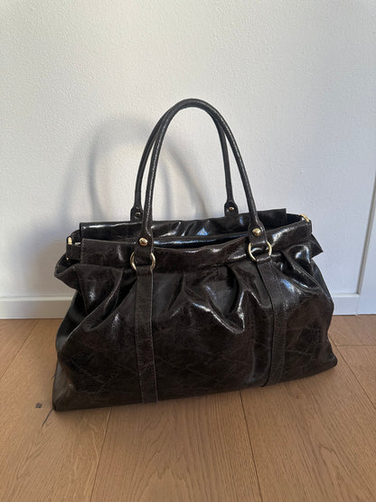 LYNN- borsa grande a spalla, con tracolla