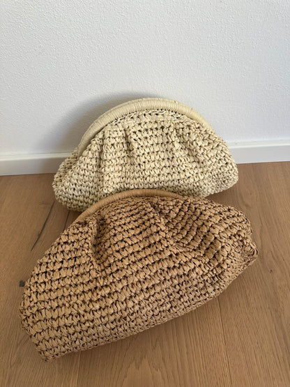 Raffia Clutch