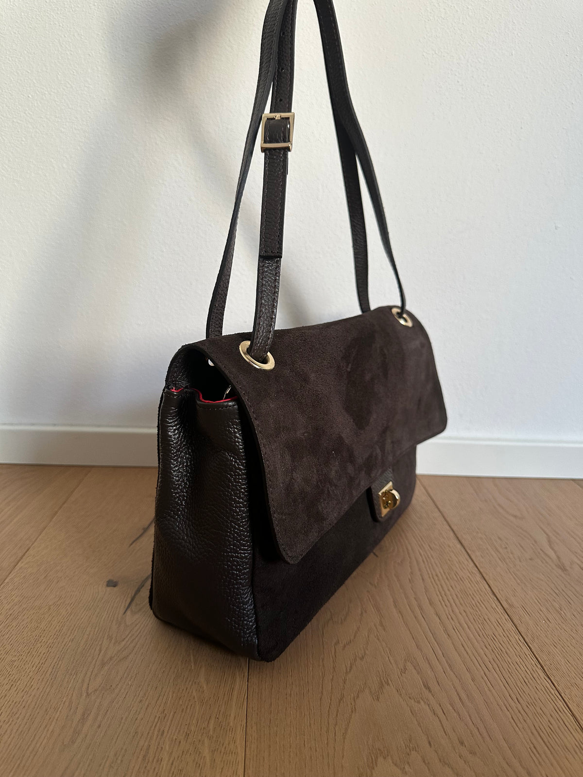 ANNABEL medium camoscio- borsa a spalla