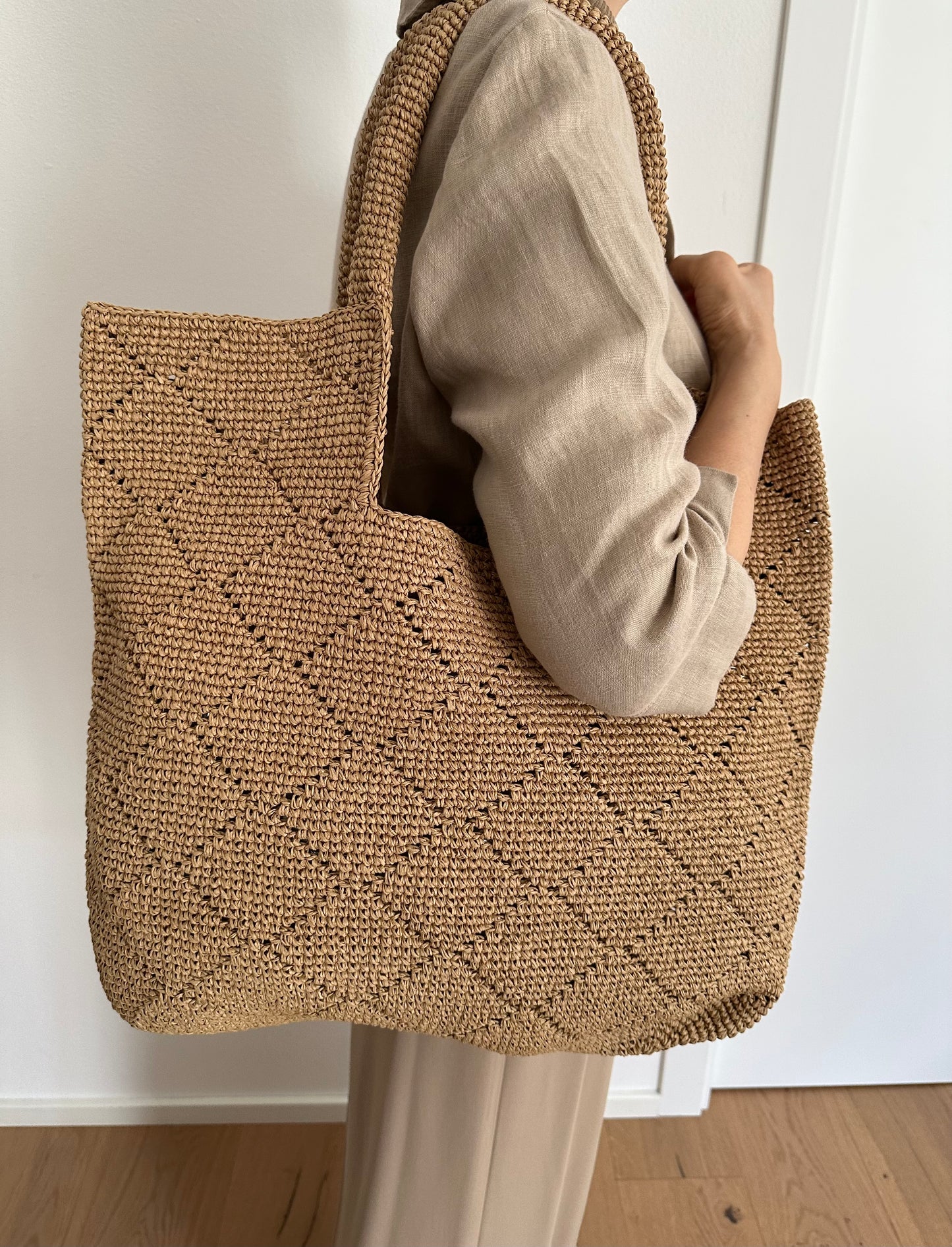 CLARISSA - tote artigianale rafia