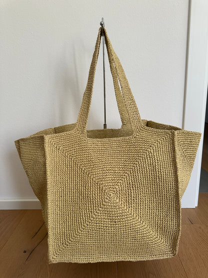 RONNY - tote artigianale rafia