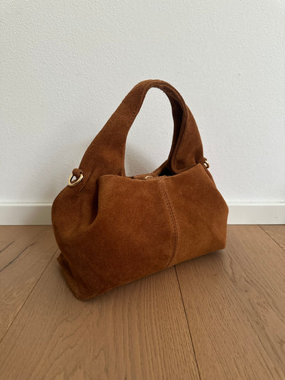 ZOE suede- Borsa a mano con tracolla
