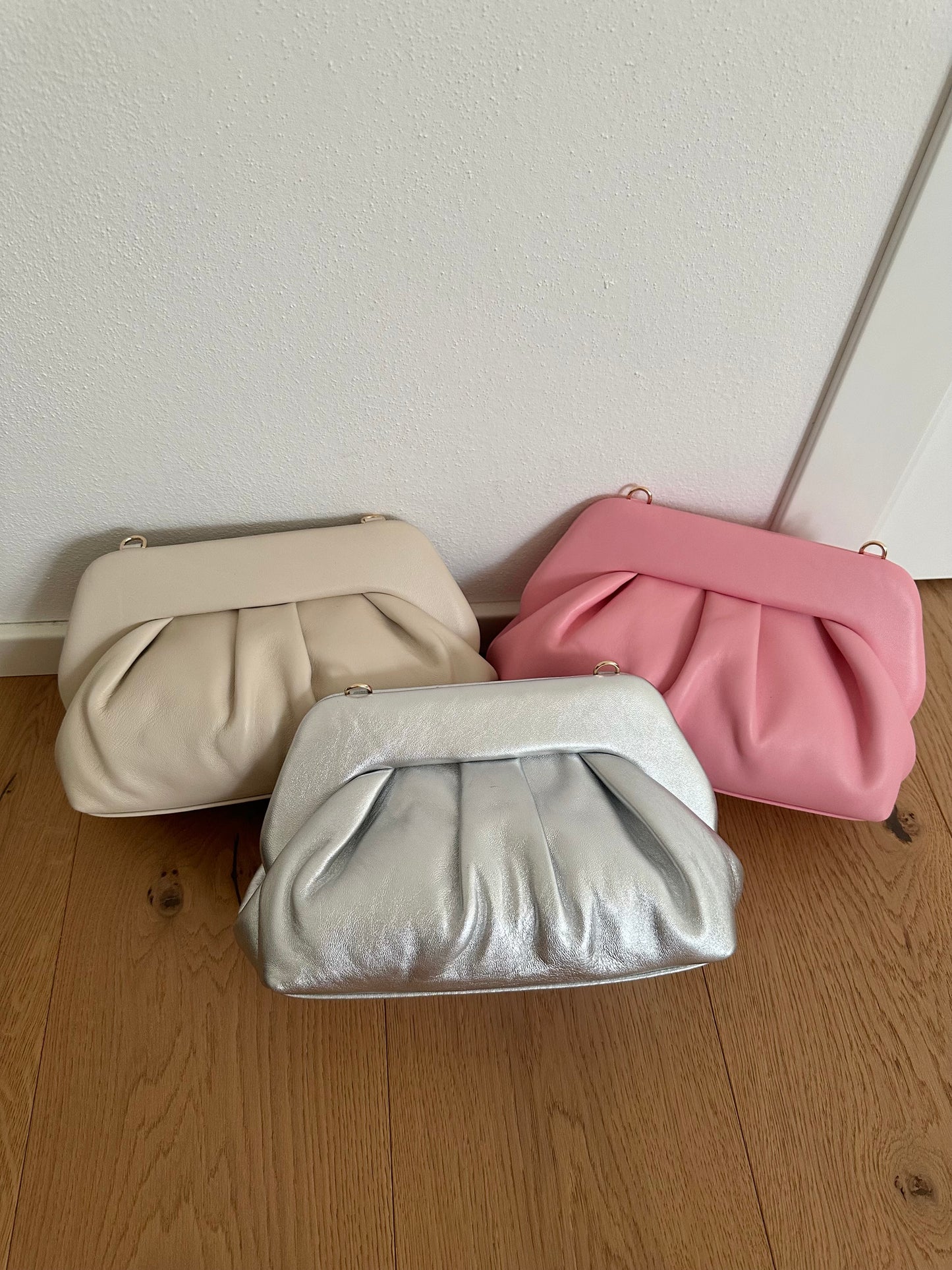CANDY clutch- Vera pelle