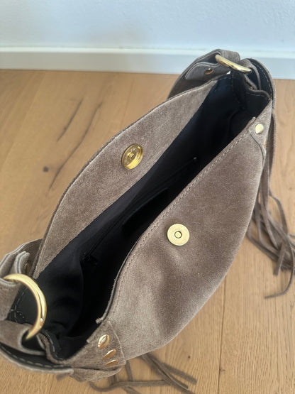 DAXY- medium/ borsa a spalla camoscio
