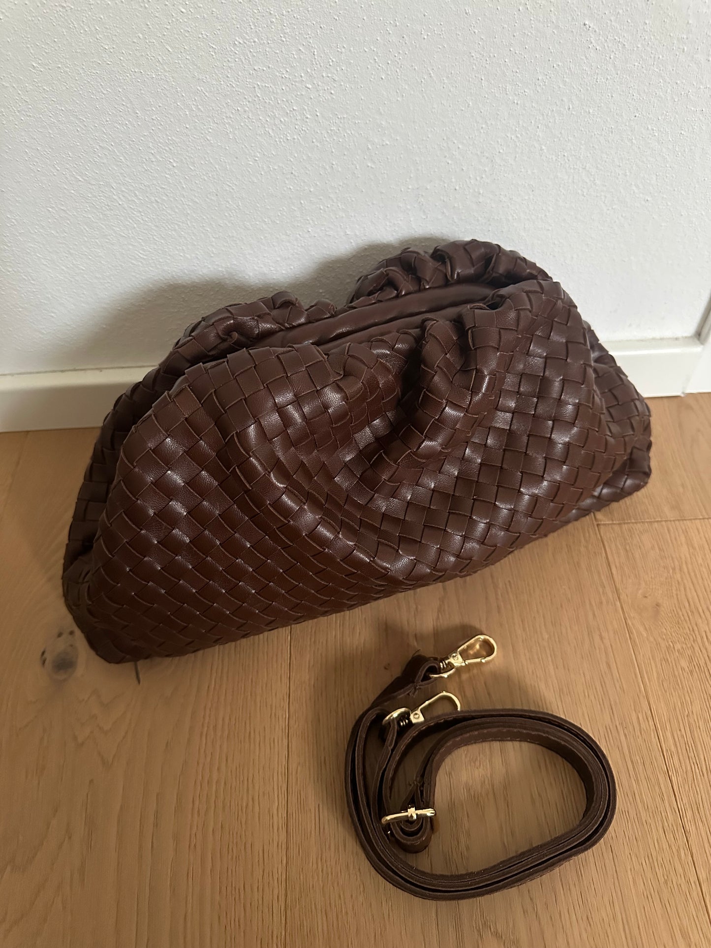 POUCH NAPPA intreccio -grande