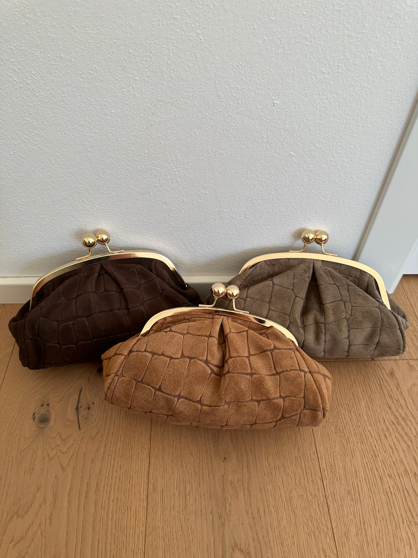 FORTUNA clutch - cocco suede