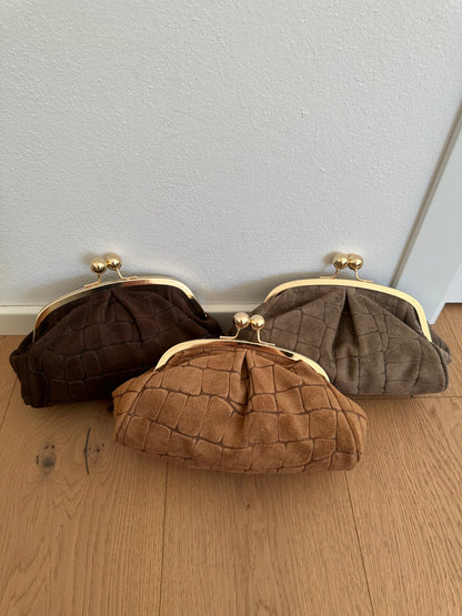 FORTUNA clutch - cocco suede