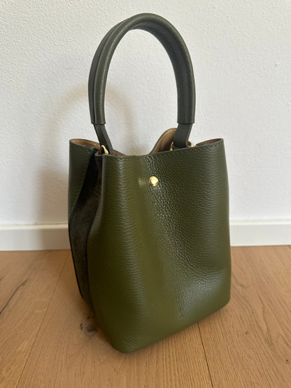 JASMIN bucket - pelle e suede