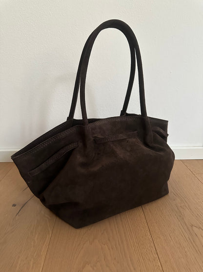 CORINNE LARGE- borsa a spalla camoscio