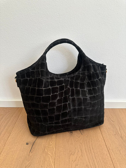 ESTELLE- suede coccodrillo