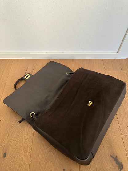 ANNABEL maxi camoscio- borsa a spalla