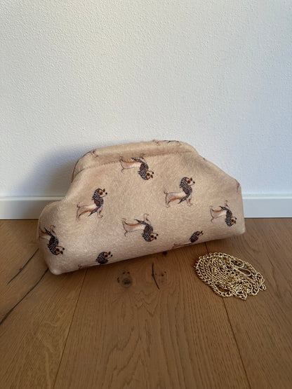 POCHETTE BASSOTTO- tracolla a catena