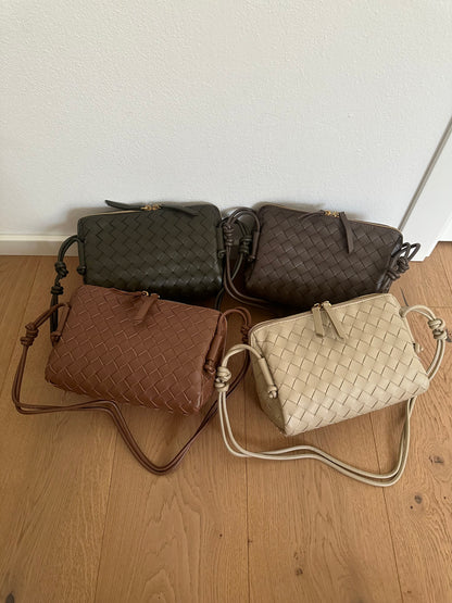 AMBRE large - Vera pelle intrecciata