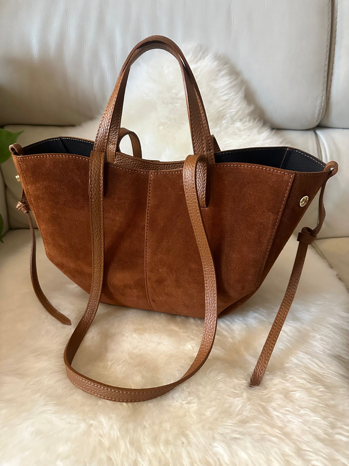 DAPHNE suede - tote bag