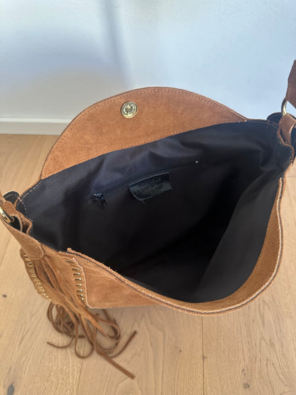 DAXY- maxi/ borsa a spalla camoscio
