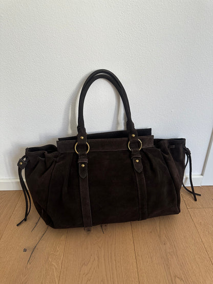 NAOMI camoscio- borsa con tracolla