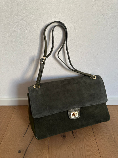 ANNABEL medium camoscio- borsa a spalla
