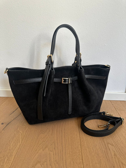 NIKY - borsa a spalla camoscio