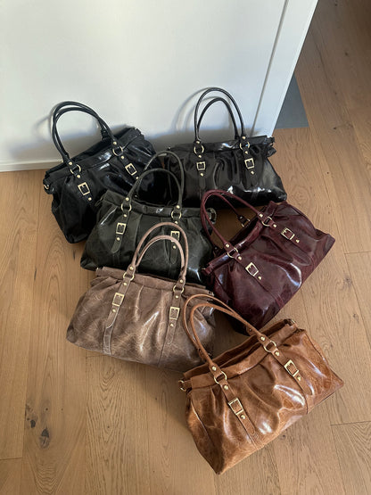 LYNN- borsa grande a spalla, con tracolla