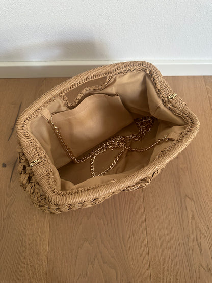 GISELLE - Pochette in Rafia