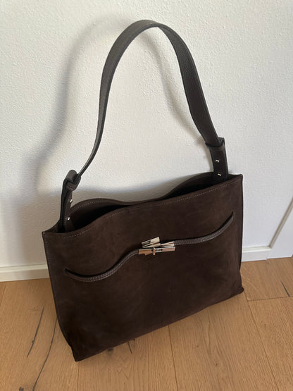 KIRA suede- borsa a spalla/ tracolla
