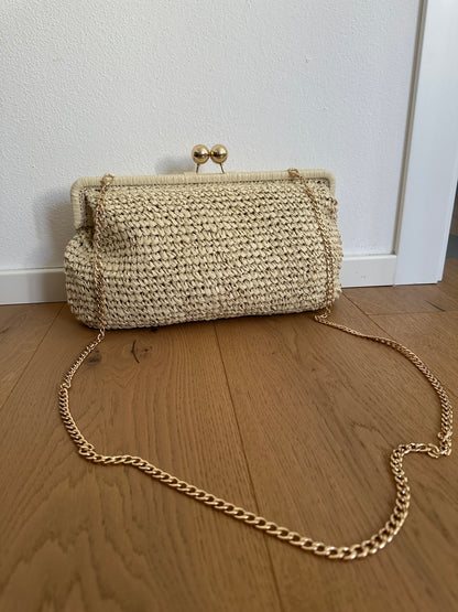 MIYA - Pochette in Rafia