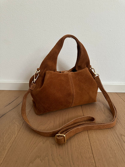 ZOE suede- Borsa a mano con tracolla