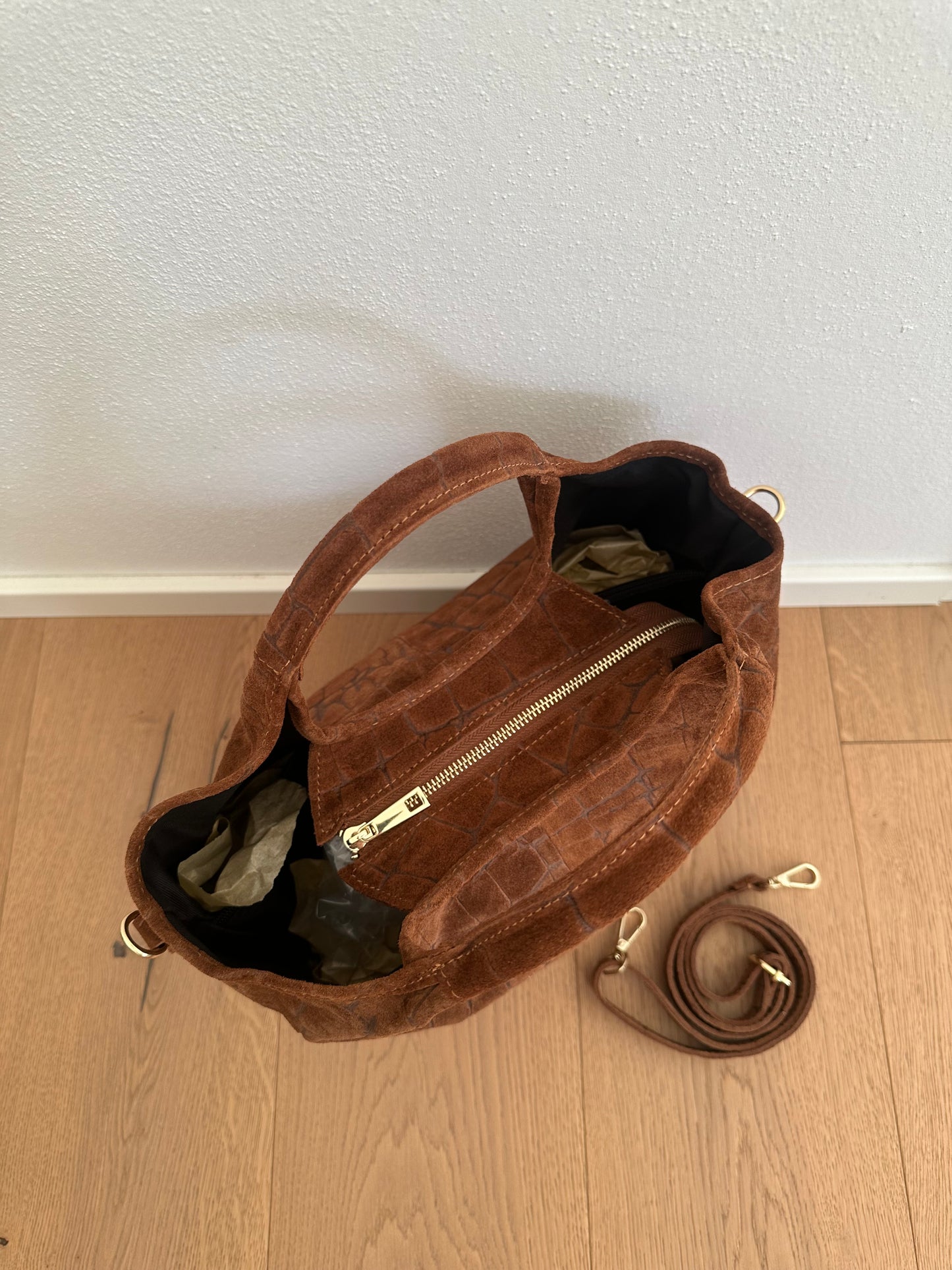 ESTELLE- suede coccodrillo