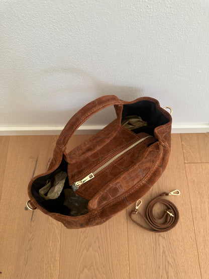 ESTELLE- suede coccodrillo