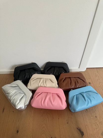 CANDY clutch- Vera pelle