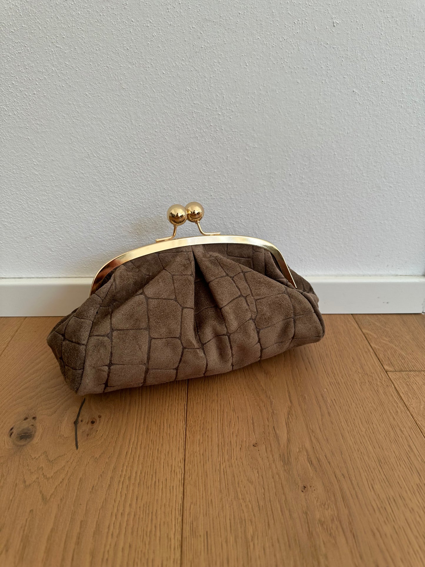 FORTUNA clutch - cocco suede