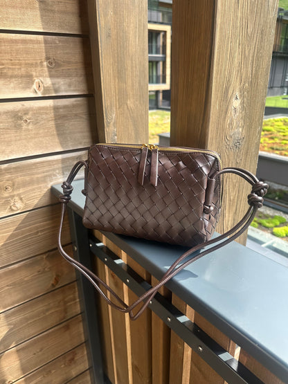 AMBRE large - Vera pelle intrecciata