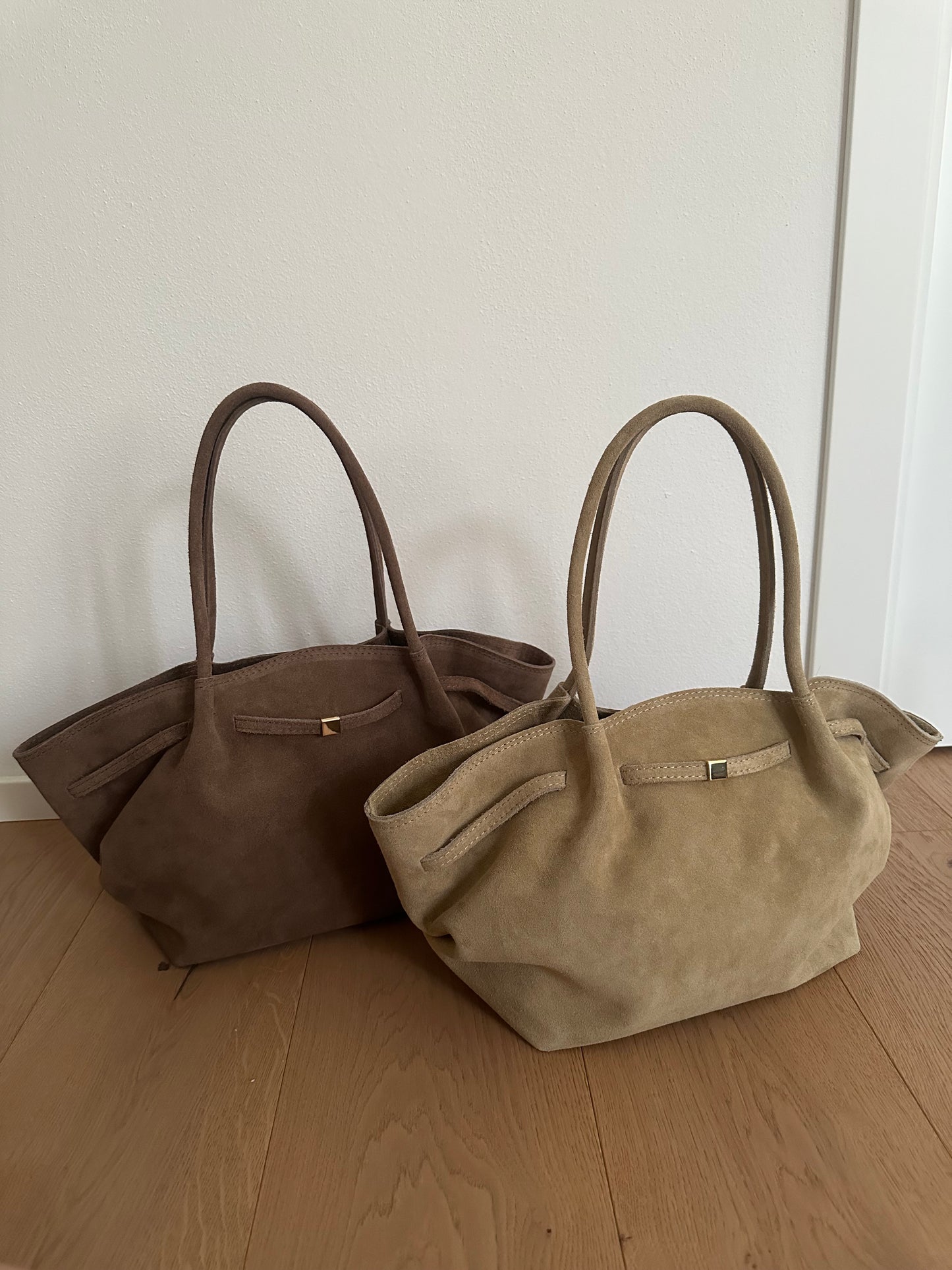 CORINNE LARGE- borsa a spalla camoscio