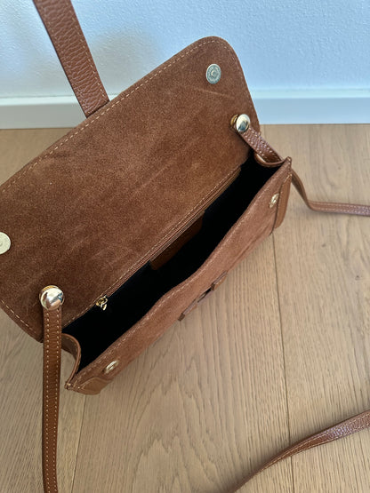 HANNAH suede- pochette con tracolla