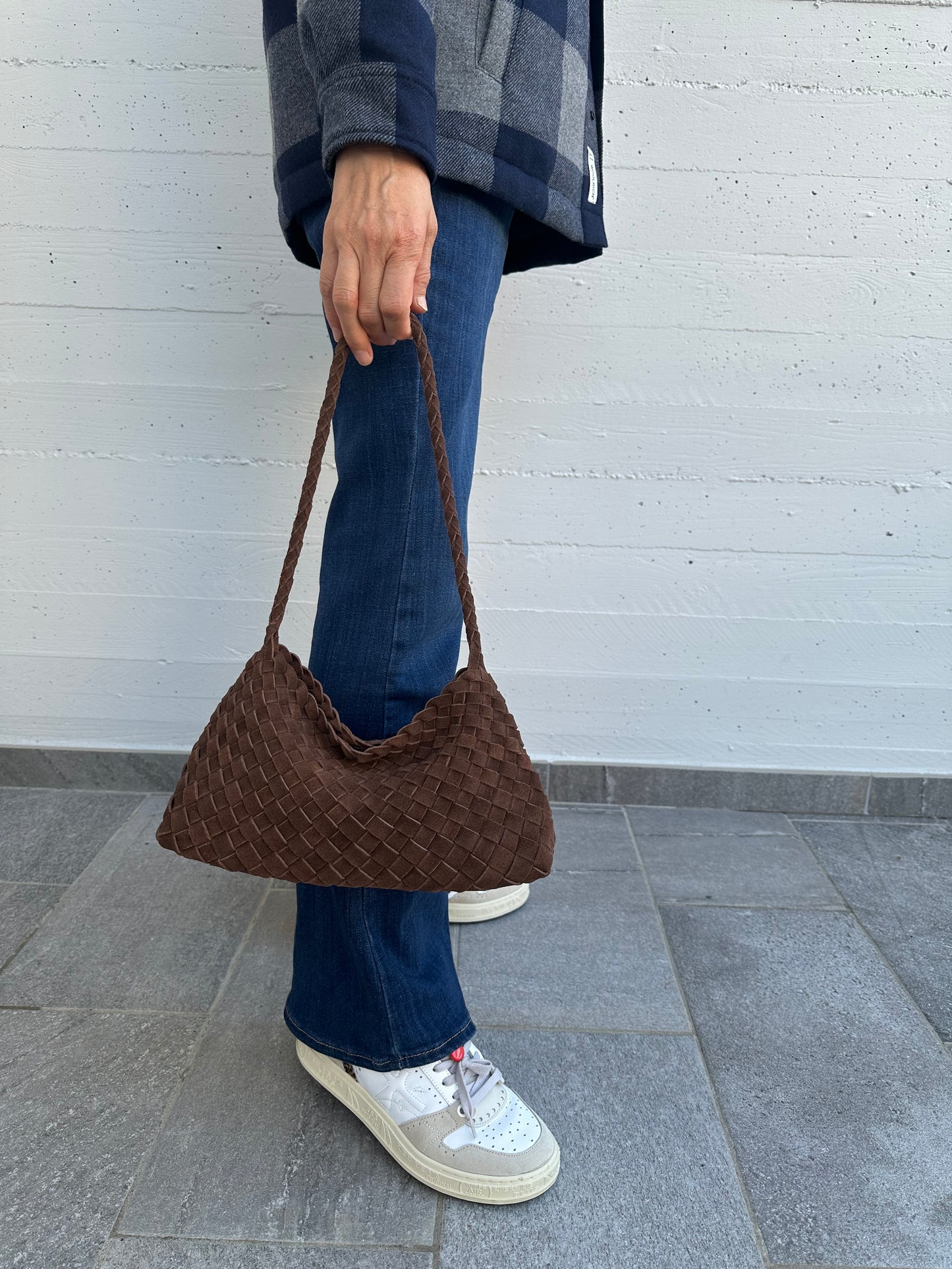 ROSY SMALL suede- shoulder bag